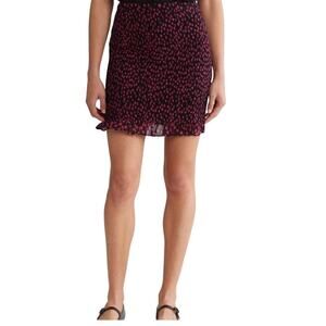 The Kooples Anthropology Ditsy Flower Pull-on Mini Skirt Size XS
